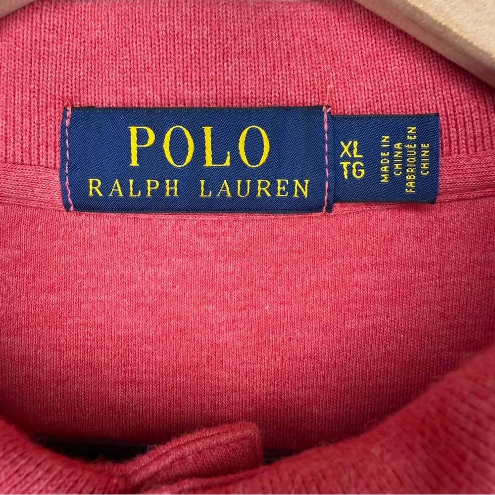 Polo Ralph Lauren Polo Shirt Men’s‎ XL Salmon Red Pony Short Sleeve collared